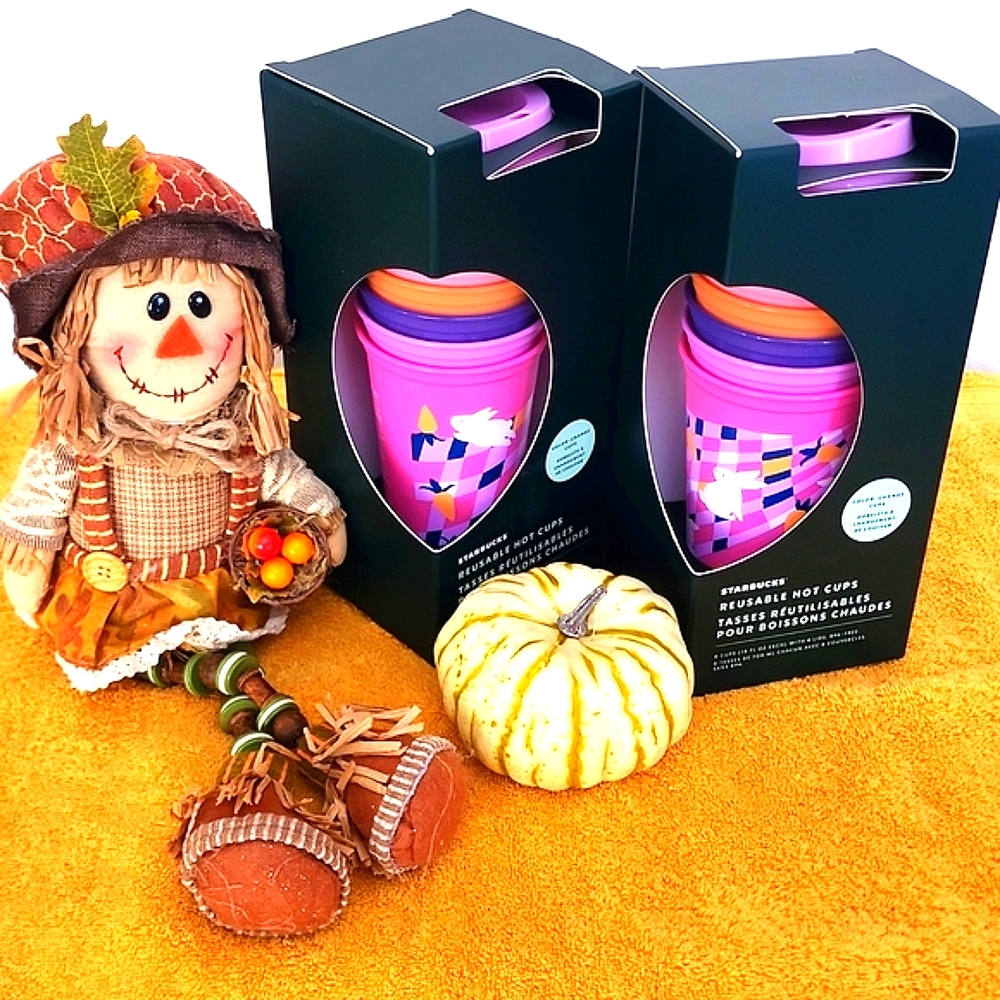 💛🩷🍀🌺Spring Reusable Tumbler set of 2